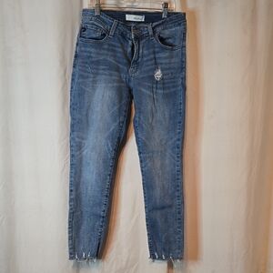 KanCan Medium Blue Cropped Jeans